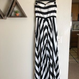 Black and White Maxi Dress